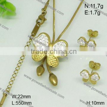 Fashion Wholesale Latest indian gold jewelry set