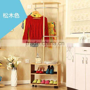 Metal Garment Rack Clothes Stand Portable Clothing Hanger Shoe Rack With Shelves photo-2
