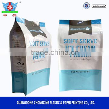 Laminated side gusset ice cream bag,powder packaging manufacturer