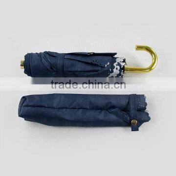High Quality J-hook Customer LOGO 3 Folding Umbrella photo-2