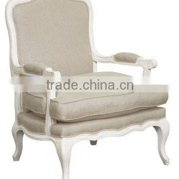 grey rococo armchair