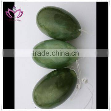 Dark Green Xiuyan Jade Eggs For Kegel Muscles Exercises Gemstone Kegel balls for woman