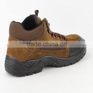 Executive Mens Brown Suede Leather Work Safety Shoes photo-3