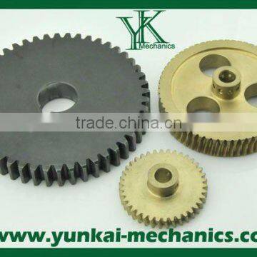 Brass gear parts, cnc machining gears, worm gear