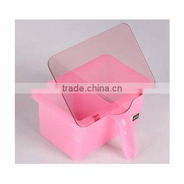 Plastic Square Salt Spice Jar Storage Containers With Spoon photo-3