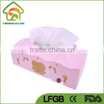 Eco-friendly Decorative Plastic PS Tissue Box