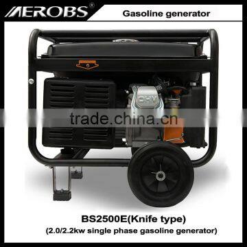 Knife Type BS2500E 2.0 2.2kw Electric Start Single Phase Gasoline Generator photo-5