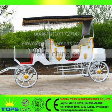 HENAN TOPS Park Horse Carriage MC-11 for Sale Tourist Car photo-4