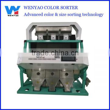 3 chutes Colored camera CCD robusta coffee beans color sorting machine