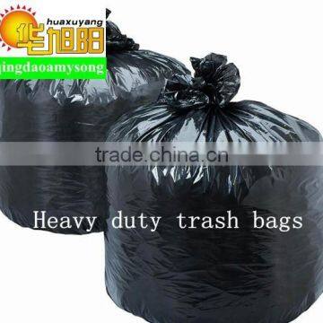 customize industrial waste heat seal black plastic Heavy duty trash bags