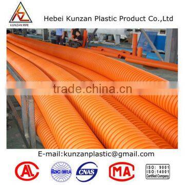 Conduit Plastic Corrugated Modified PP MPP Pipe photo-3