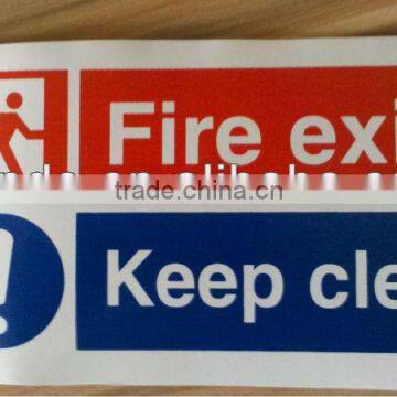 adhesive Vinyl Sticker sign/exit Sign