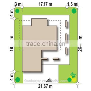 Low Cost Light Steel Prefabricated Residence for Sale