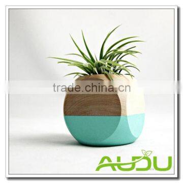 Audu Wood Planter Planter Box Bucket Barrel Pot