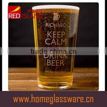 16oz Custom printed pint beer glass cup wholesale