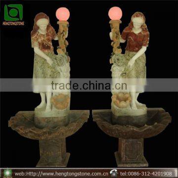 Natural Stone Garden Fountain Lamp