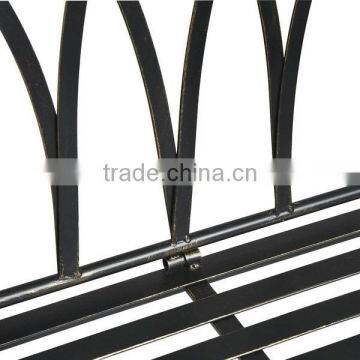 Top Selling Antique Brown Iron Garden Bench photo-3
