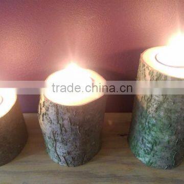 wholesale 100% Handmade wooden candle holder for sale