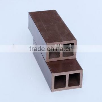 60*40 Eco-friendly and 100% recycled wpc hollow beam,fence post and stair railing for garden designs,waterfroof guardrail