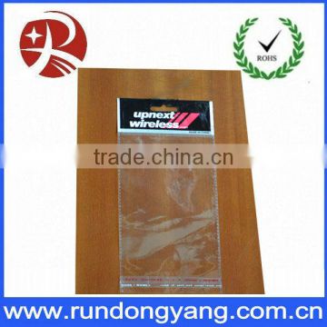 plastic header card bag