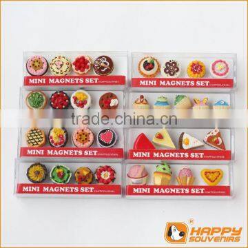promotional item custom miniature cake shaped refrigerator magnets