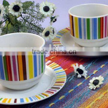 porcelain cup & saucer set