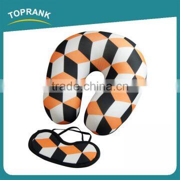 Toprank Wholesale Design Custom Logo Magic Cube Printed Eyemask Microbead Neck Pillow Travel Sleep Set Travel Airline Kit photo-4