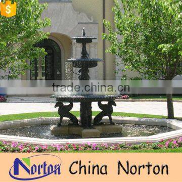 Pop 3 tier cast iron water fountain with base from China NTIF-020Y