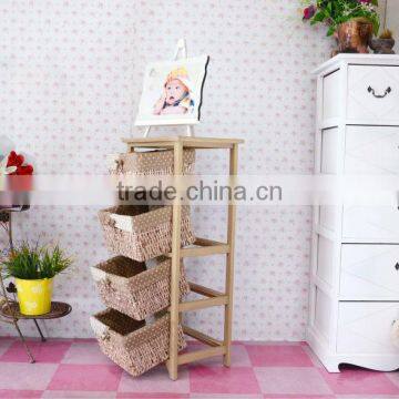 Wicker Cabinet With 4 Drawers Basket photo-2