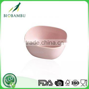 Colorful Welcome Portable Bamboo Fiber Bowl Set photo-3