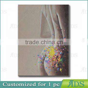 Abstract Nude Girl Female Body Art Canvas Painting for Sale photo-2
