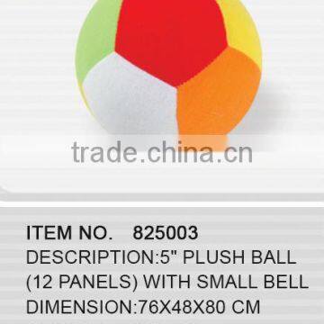 5" PLUSH BALL WITH SMALL BELL