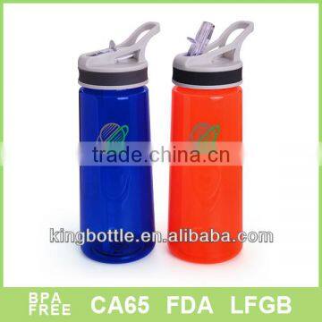 Single Wall Sippy Plastic Drinking Water Bottle