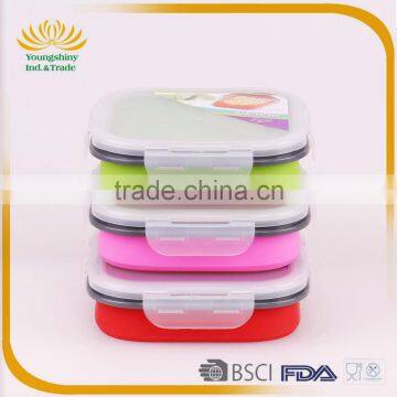 Silicone Collapsible School Lunch Box photo-2