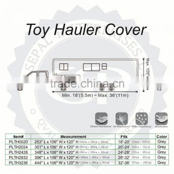 Waterproof 3 Layers Nonwoven Fabric Toy Hauler Trailer Caravan Motorhome RV Cover photo-2