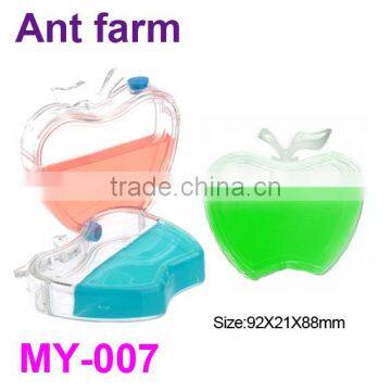 Colorful Plastic Apple-shape Ant Farm Toys