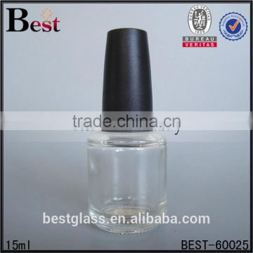 empty nail polish bottle with brush 10ml clear gel nail polish bottle china factory