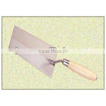 metal end wood handle carbon steel bricklaying trowel