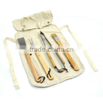 BQ-0014 / apron, wood handle barbecues