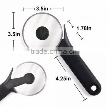 Pizza Wheel Cutter Stainless Steel Pizza Cutter With Silicone Handle