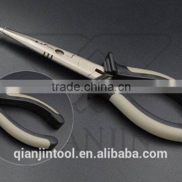 QJF-J36 Wholesale Stainless Steel Fishing Plier ,double Color Fishing Plier With Rubber Handle photo-3