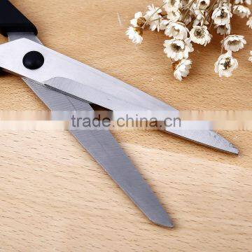 Factory Wholesale High Quality Stainless Steel Blade Rubber and Plastic Office Scissors photo-5