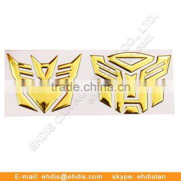 3D PVC badge chrome car emblem chrome auto sticker badge emblem