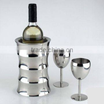 Wholesale Unique Bamboo Shape Champagne Ice Bucket/Beer Ice Bucket photo-3