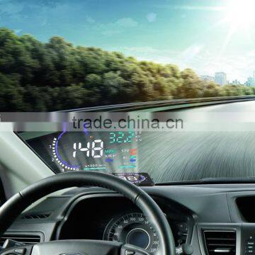 A8 Hud Head Up Display With OBD2 Interface Plug Play KM/h MPH Speeding Warning photo-2