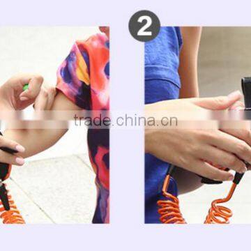 Kids Safety Wrist Rein Harness Strap Elastic String Toddler Anti Loss Children Wrist Link Collapsible Rope Cannot Cut off photo-4