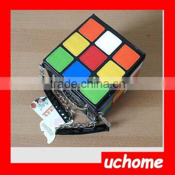 UCHOME New Fashion Personality Cute Colorful Magic Cube Bag,Lady Chain Handbag