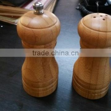 Hot sale bamboo salt and peper mill