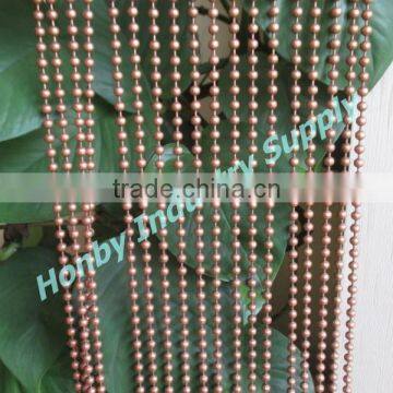 Home Decoraitve 6mm Copper Coloured Hanging Metal Beaded Partition