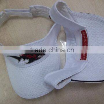 White 100% Cotton Sun Visor Cap and Hat With Cheaper Sample Fee photo-2